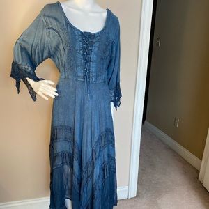 Sapogee Bohemian Navy Blue Dress